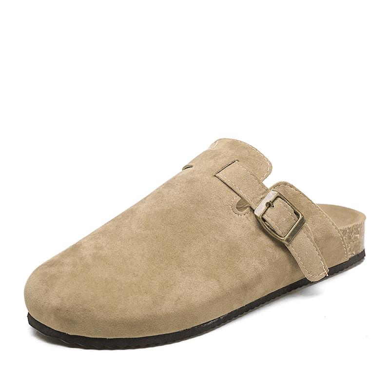 Shevalues Classic Cork Clogs Slippers Women Men Soft Footbed Suede Sandals with Arch Support Trendy Beach Slides Home Men Mules