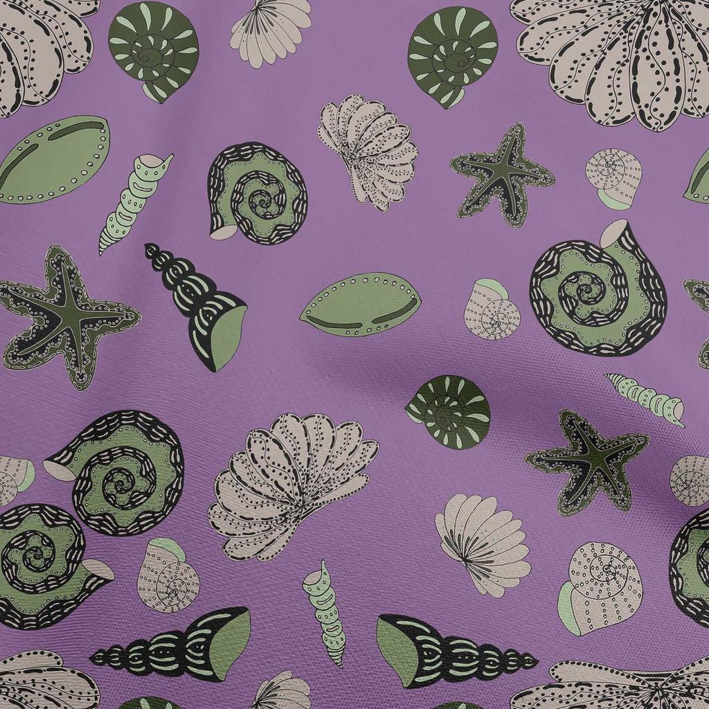 oneOone Popelina bawełniana, zakurzona zielona tkanina, morskie projekty do szycia, nadruki na tkaninie, 42 cale