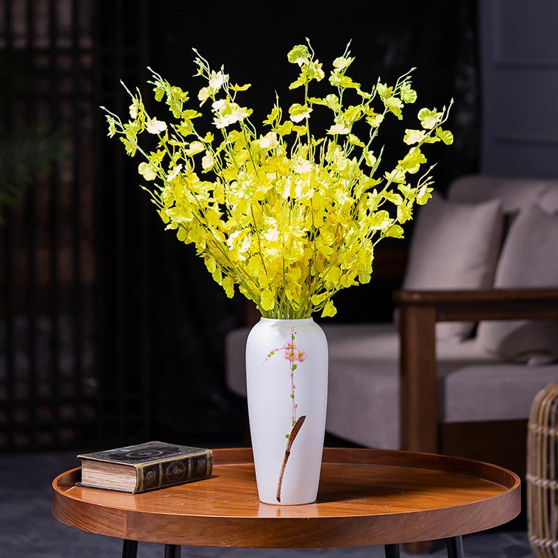 Modern Minimalist Ikebana Ceramic Vase for Living Room and Cabinet Decoration