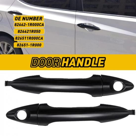 

2pc For Hyundai Accent Outer Exterior Door Handle Front Passenger Driver 2012-17