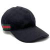 Used [Used] Cap Hat Original GG Canvas Baseball Cap Black 200035 XL60cm