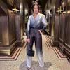 New Set Loose Printed Long-sleeved Shirt Casual Fashion Casual Suit Colourful Suit Party Suit Casual Suit