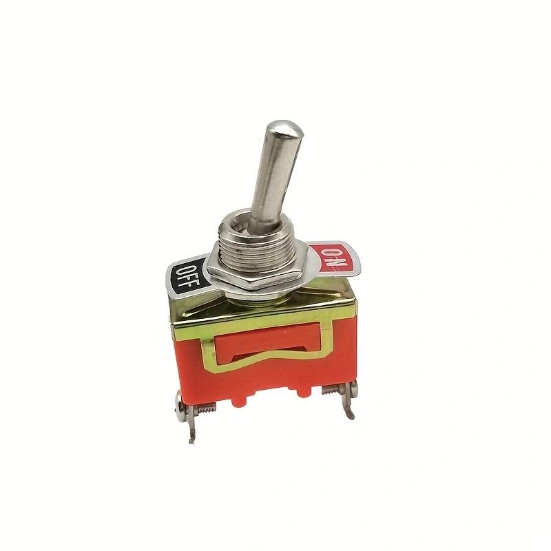

Dash Light Switch Miniature On Off Small SPST Toggle Switch Heavy Duty with Waterproof Cover 12V 6 A/250 VAC 10 A/125VAC