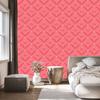 Wallpaper Geometric rhombuses coral, mountain coral 50x1000
