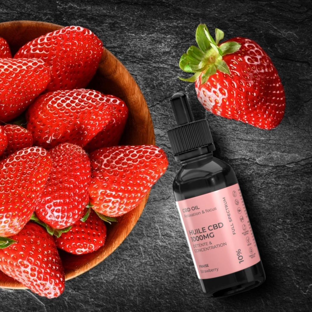 BIOGRINE Масло CBD 1000мг 10%-10мл|Вкус клубники|Формула релаксации, Антистресс, Концентрация|Сублингвальное масло CBD |Хорошее самочувствие|Веган