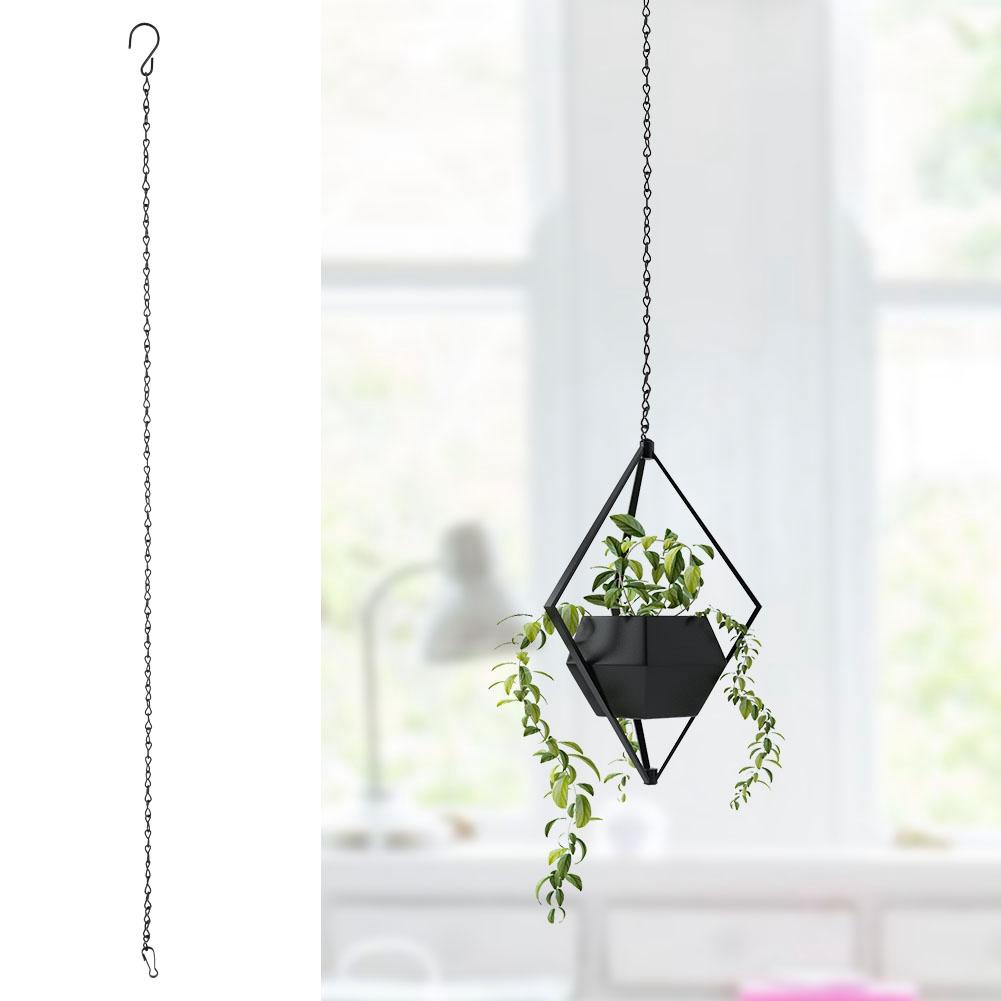 3 PCS Garden Planter Flower Pot Basket Replacement Iron Hanging Chain    Hooks Set