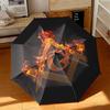 1pc Illuminati All-Seeing Eye Umbrella Portable Folding Umbrella Iron Frame Hole Bone Structure Outdoor Home Umbrella