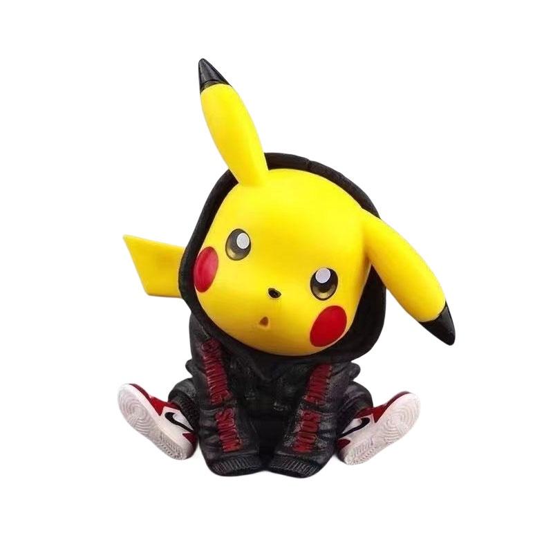 Pikachu Auto Dekoration Camouflage Outfit PVC Actionfigur Modell Kuchen Dekoration