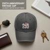 2026 Commemorative Baseball Hat - Vintage Washed Unisex Polyester Adjustable Curved Brim Hat Patriotic Streetwear Baseball Cap For Independence Day