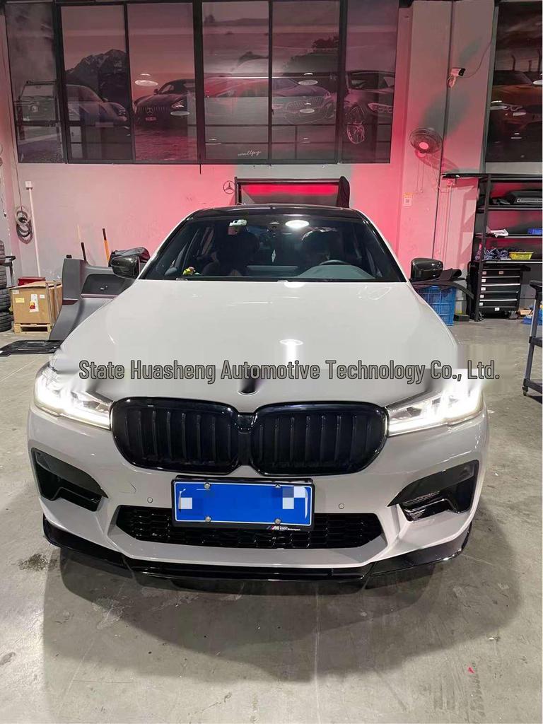 Carbon Fiber Front Lip for BMW 5 Series F90 M5 - Three-Stage Design