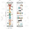 2pcs Boho Rainbow Welcome Banner Classroom Door Decorations Back To School Banner Positive Motivational Colorful Classroom Supplies for Teachers