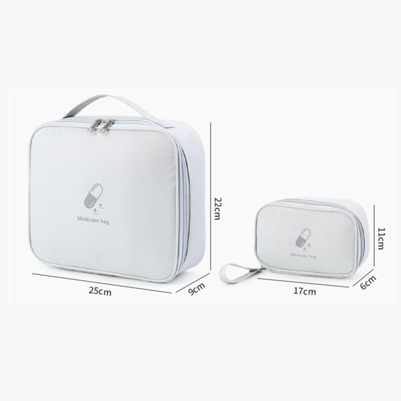 1/2Pcs Large-Capacity  Medicine Box Layered Family First Aid Kit Medicine Boxes Medicine Cabinet Portable Fabric Storage Bag