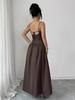 European Style Elegant French Retro Sling Dress for Women - 2026 Spring/Summer Collection