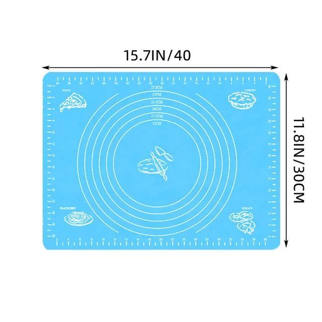 Neue Knetunterlage Silikon Backmatte Pizza Kuchen Teigbereiter Gebäck Küche Kochen Grill Gadgets Backformen Tischmatten Unterlage S