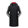 Unisex Sports Academy Winter Jacket: Mid-Length Cotton Padded Coat with Fleece and Hood for Training
