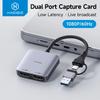 Hagibis Video Capture Card HDMI-kompatibel zu USB A/C Aufnahme-Karte 1080P mit 4K Loop-Out für Switch Xbox PS4/5 Live-Streaming
