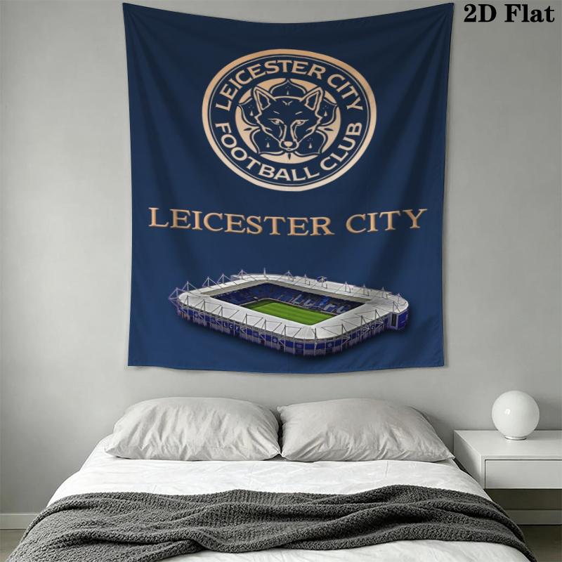leicester city football club Wall Tapestry Aesthetic Wall Hanging Printed Fabric Blanket Decorative Tapestries for Bedroom Living Room Home Decor