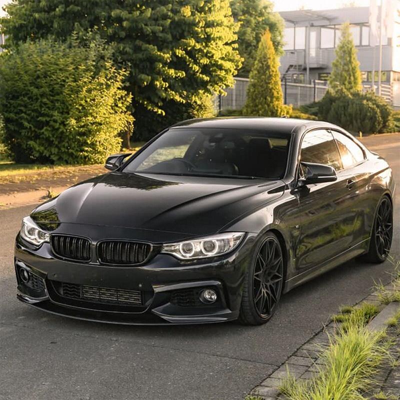 Front Bumper Splitter Lip Spoiler For BMW 4 Series F32 F33 F36 Sport 2013-2020 Glossy Black Chin Splitter