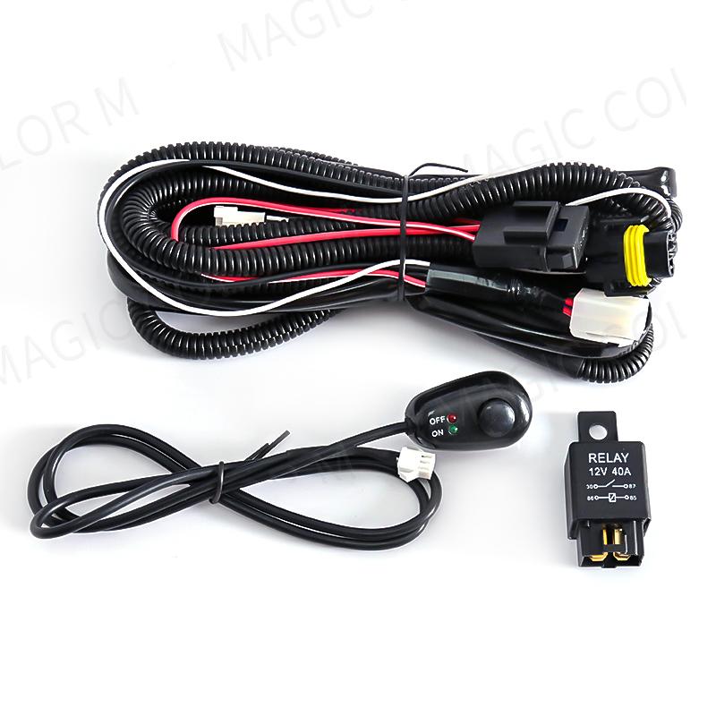 Wires Harness For Car Fog Light Socket Switch Indicator for Toyota Honda Nissan Mitsubishi Ford Suzuki Kia Car Accessories 12V