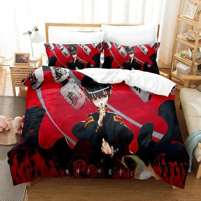 3D Anime Toilet Bound Hanako Kun Bedding Set Printed Duvet Cover Pillowcase Single Double Queen Super King Size Sets