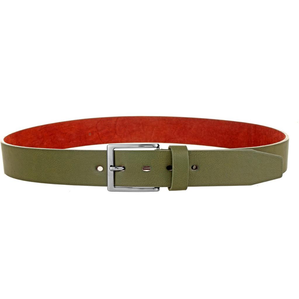Men'S Belt Casual Business Simple Blue Needle Buckle Belt Light Person Belt Cowhide Bottom Belt