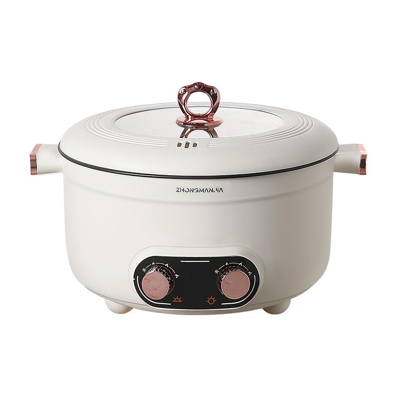 Mandarin Duck Multifunctional Electric Hot Pot, Dual Control & Temperature, Large Capacity Household Cooker