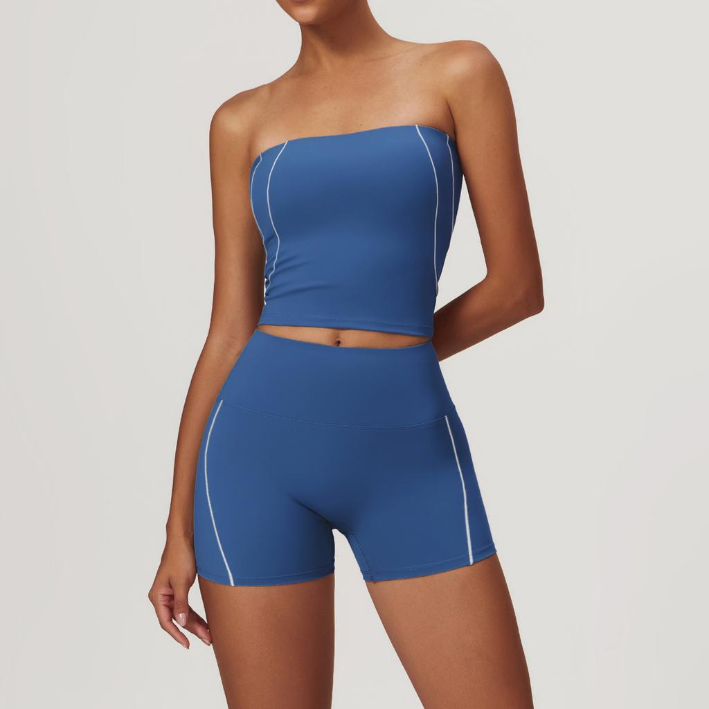 Mikeyoga 2-teiliges Yoga-Set für Damen, Kleidung, Workout-Set, Sportbekleidung, Fitnessstudio, Push-Up-Fitness-BH, hohe Taille, Leggings, Sportanzüge