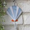 Decorative Wooden Coat Hanger Wall Hook, Mediterranean Style Sturdy Beautiful Hooks Durable for Home Decor Keys Umbrellas Scarves Cartoon Walls