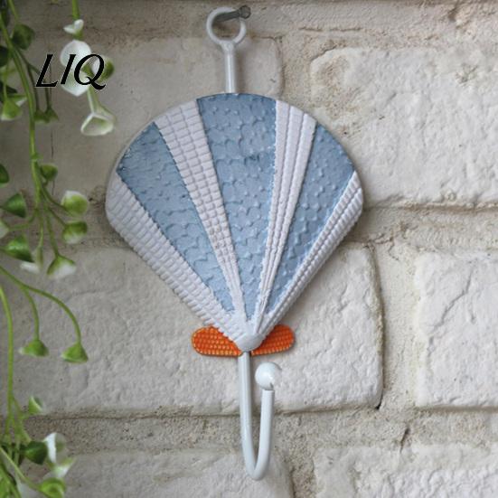 Decorative Wooden Coat Hanger Wall Hook, Mediterranean Style Sturdy Beautiful Hooks Durable for Home Decor Keys Umbrellas Scarves Cartoon Walls