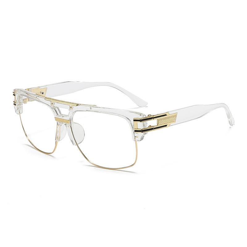 

25 Double Beam Steampunk Half Frame Full Frame Sunglasses Retro Trend Sunglasses Fashion
