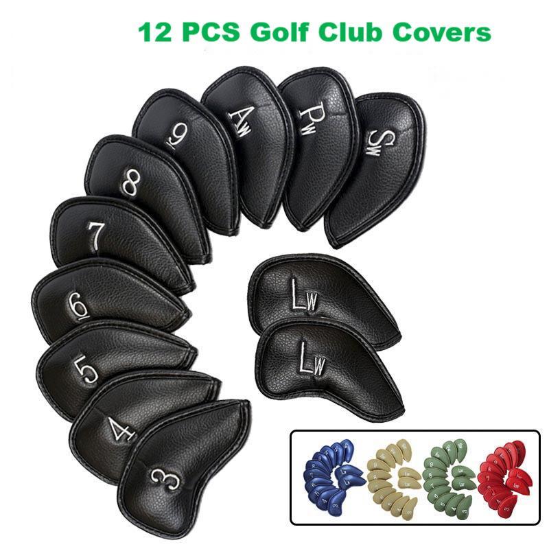 

Чехлы для гольф-клюшек Чехлы для утюгов для гольфа из искусственной кожи Чехлы для кепок