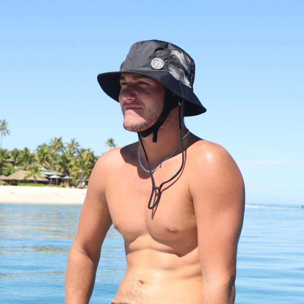 Tabarua Premium Surf Made In for Men and Water and the Plus TM1001A Black X Hat, Unisex, Japan, Breathable, Quick-Drying, UPF50+, Women, Sports,