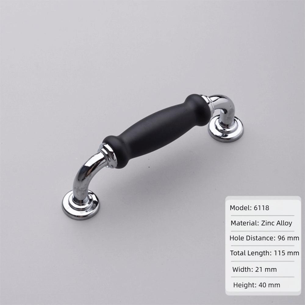 Black Door Handle Single Hole Cabinet Handle Hardware Wardrobe Handle  Wardrobe