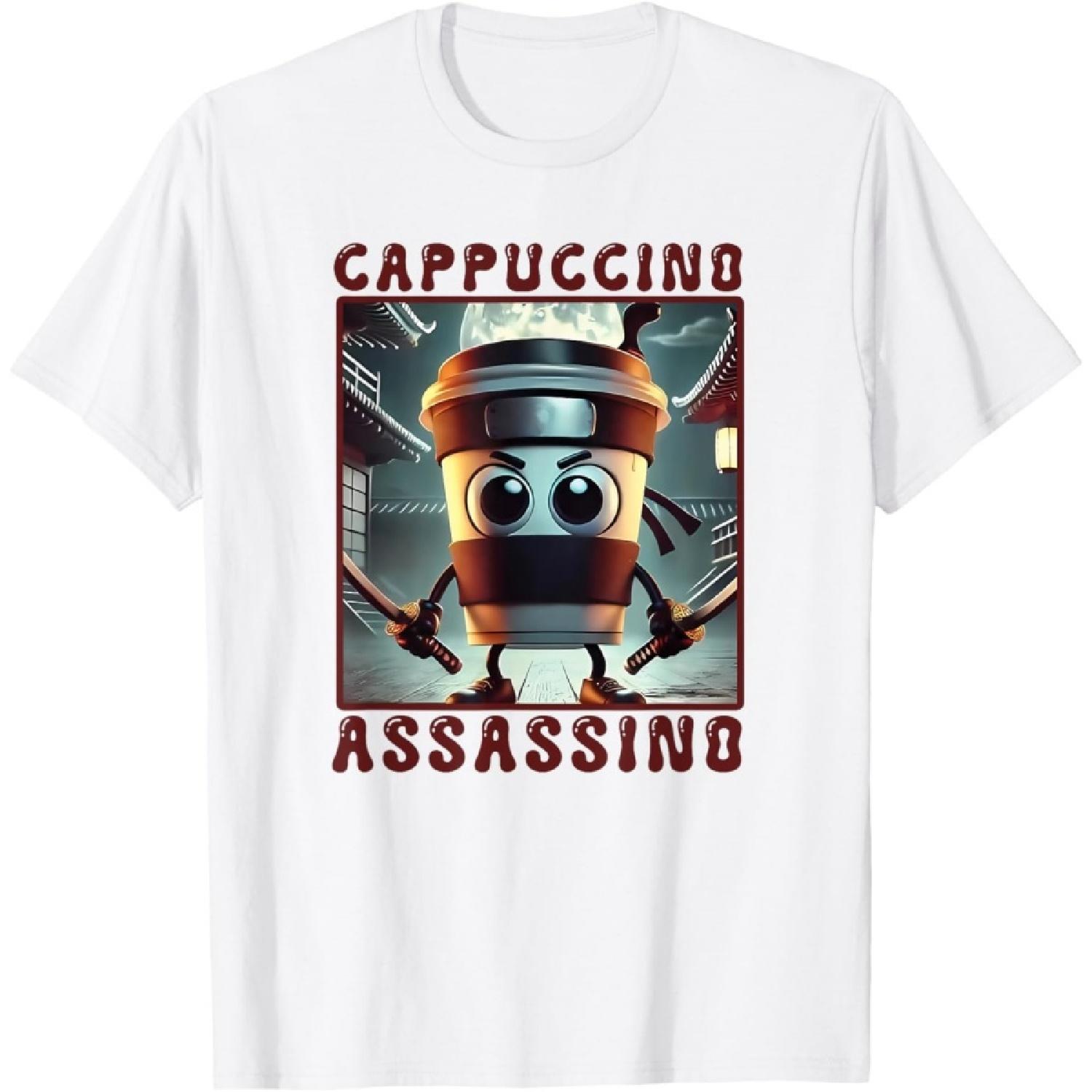 Футболка с итальянским мемом Cappuccino Assassino S