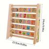 Wooden Alphabet Blocks & Abacus Activity Toy - Early Learning Enrichment for Youngsters, Perfect for Birthday, Halloween, Christmas Gifts