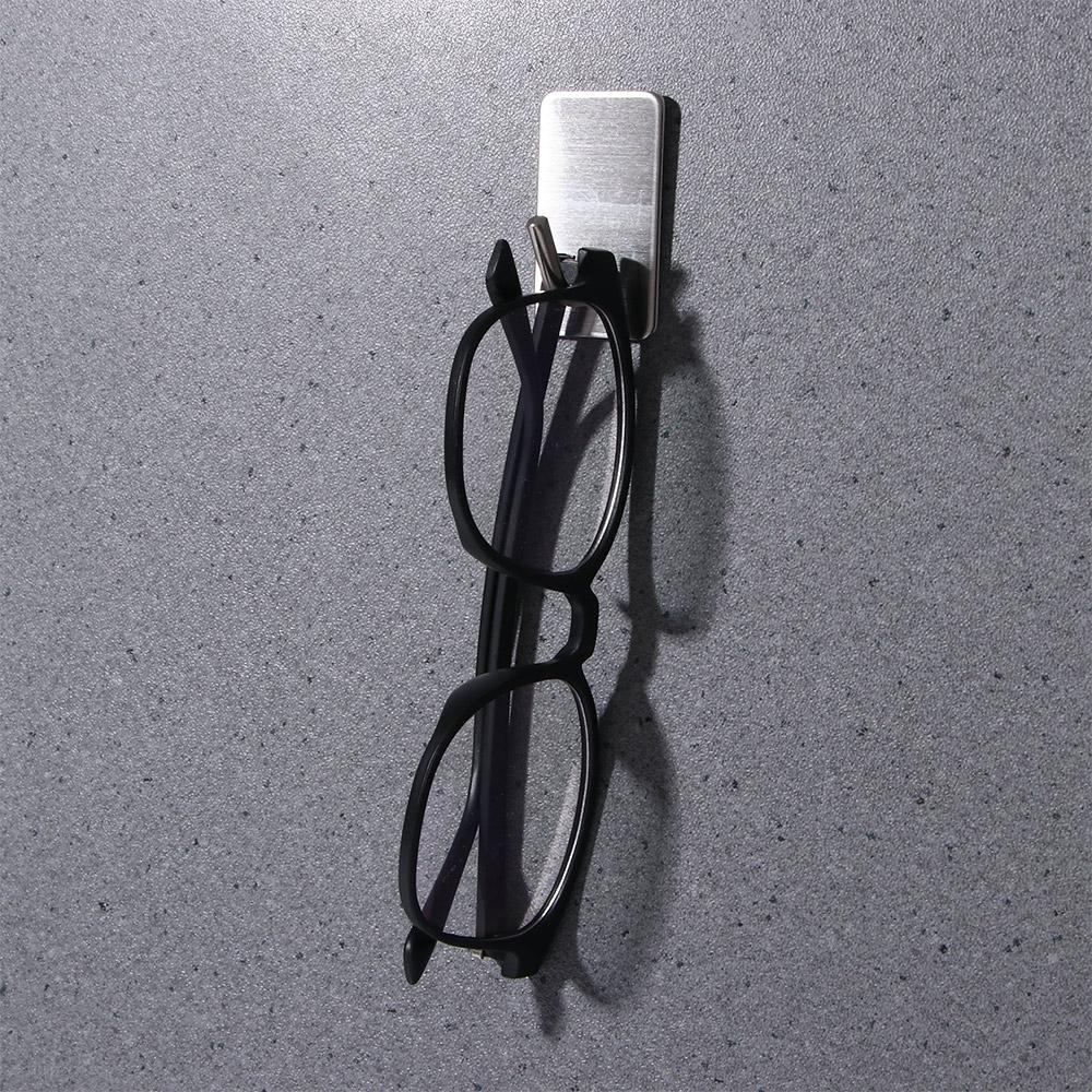Stainless Steel Self Adhesive Wall Mounted Key Towel Key Holder Storage Rack Wall Hook Hanger