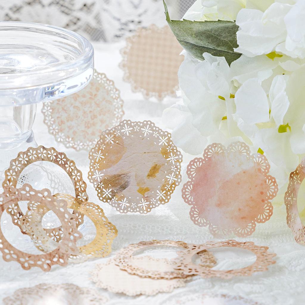 30pcs/lot Memo Pads Material Paper  Light and Shade of Lace Journal Scrapbooking Paper Card Background Decoration Paper
