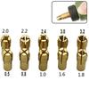 10Pcs Mini Drill Chucks Adapter 0.5mm-3.2mm Dremel Mini Drill Chucks Chuck Adapter Micro Collet Brass For Power Rotary Tool