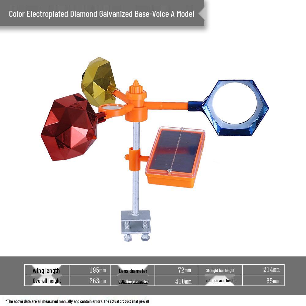 Odblaskowy odstraszacz ptaków zasilany energią słoneczną i wiatrową na farmy zewnętrzne i stawy rybne
