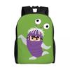 Zaino Mike Wazowski Uomo Donna Casual Borsa per Libri per College Scuola Borse Mostro Carine
