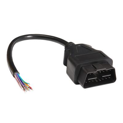 16-PIN Stecker OBD-Kabel Offene Leitung OBD 2 Verlängerungskabel für Auto-Diagnose-Scanner, Kabellänge: 60 cm