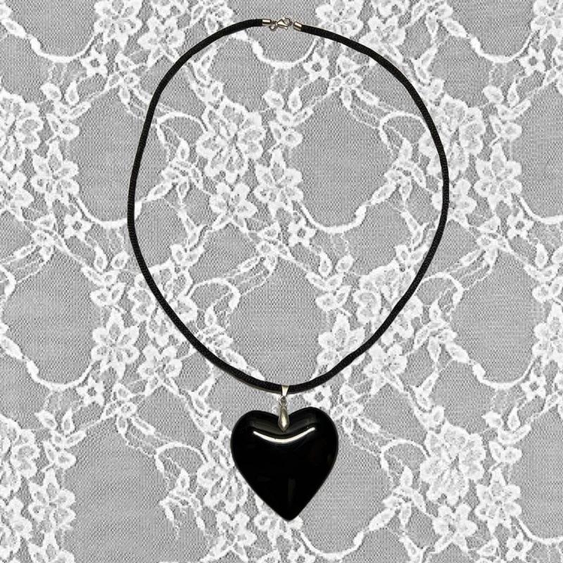 Pink Heart Pendant Necklace - Fashion Hip Hop Love Jewelry for Girls & Party Gifts