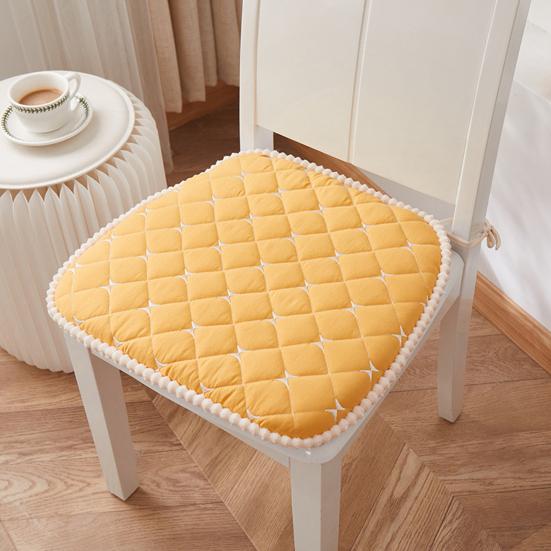 Yousheng Chair Mat Zipper Design Comfortable Seat Cushion Easy To Clean Strap Fixed Chair Cushion for Home Office