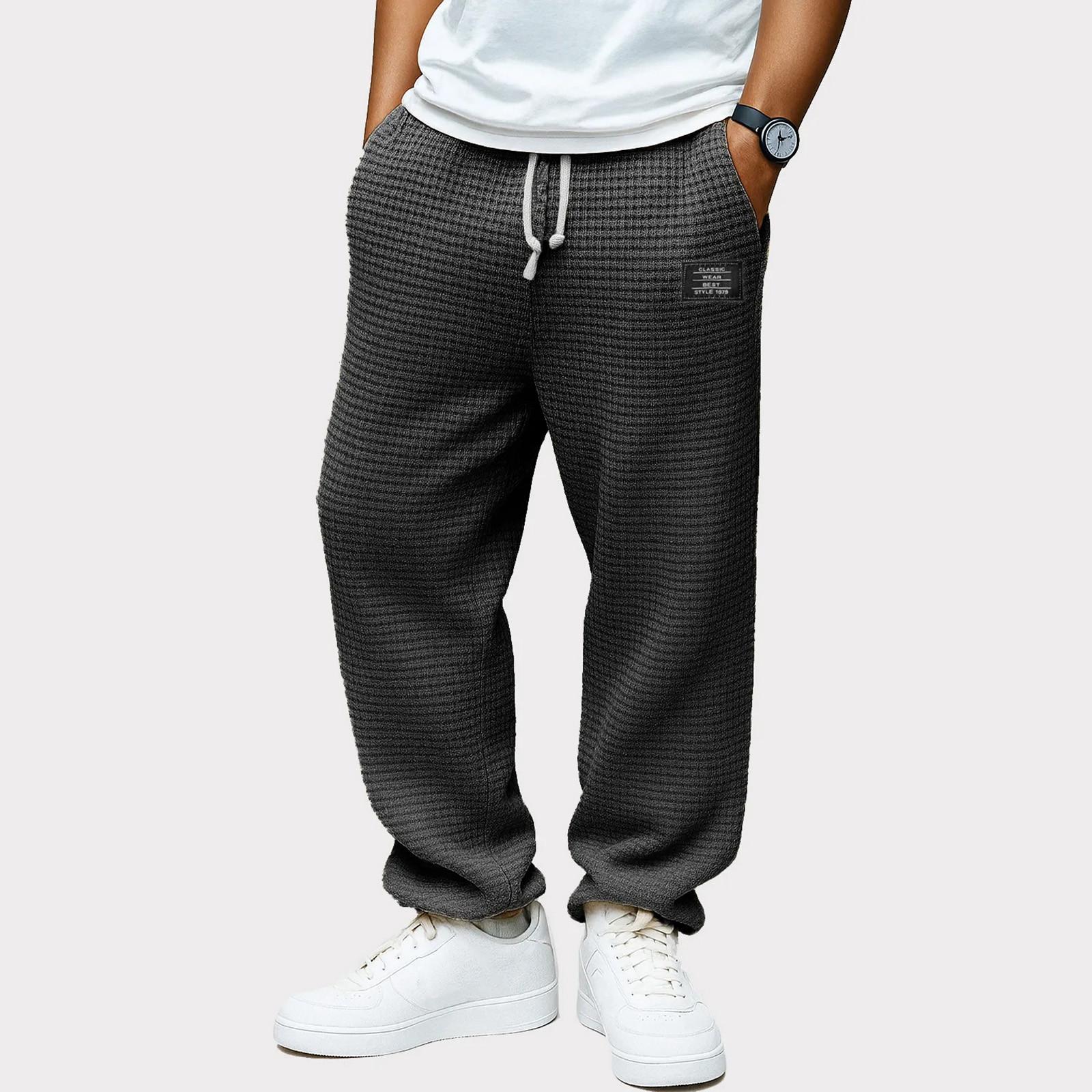 

Мужские мешковатые спортивные штаны широкие спортивные штаны с карманами S