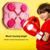 1 Set Music Boxing Machine Wall Mounted Bluetooth-compatible Adjustable Smart LED Boxing Training Target Punching Pad Home Gym Workout Equipment