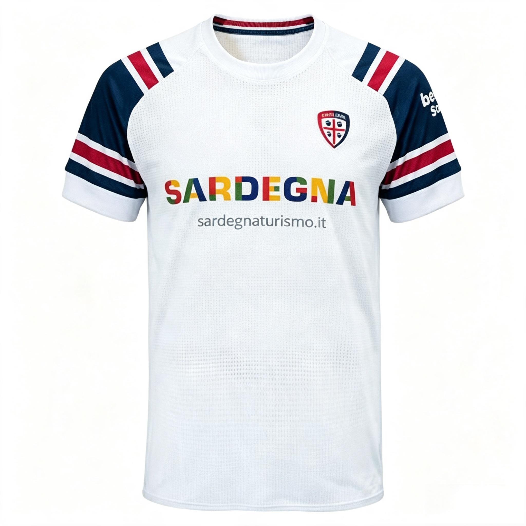Cagliari Stampa 3D Maglia da Calcio Uomo Donna Estate Sportiva T-shirt Oversize Traspirante Asciugatura Rapida Streetwear Abbigliamento 6XL