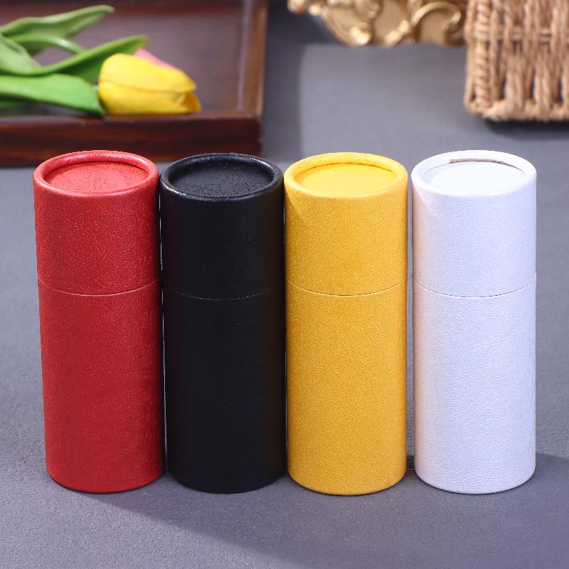 1 Pcs Copperplate Paper Tube Box Paper Gift Packaging Round Cylinder Oil Bottle Package Cardboard Tube For Essential Oil Perfume