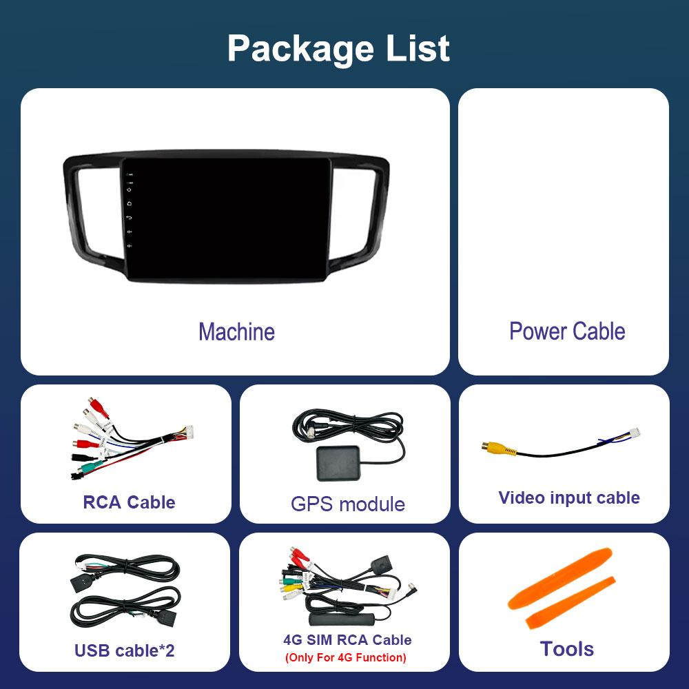 For Honda Odyssey 5 RC 2013 - 2019 Android 14 System Car Radio Multimedia Player DSP Stereo WiFi GPS Navi IPS Screen Auto Tools