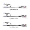 Coaxial To 3.5mm 2RCA Audios Adapters Cable USB Powered With Braide Shield For Home Theater And Professional Audios Systems