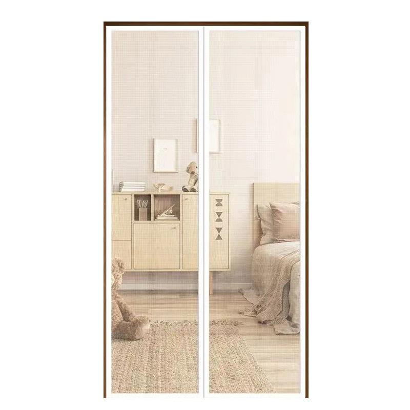 Customize Fiberglass Door Curtaih Flame-retardant Velcro, Easy To Install Self-adhesive Door Curtains, No Need To Drill Holes To Cover Partition Doors